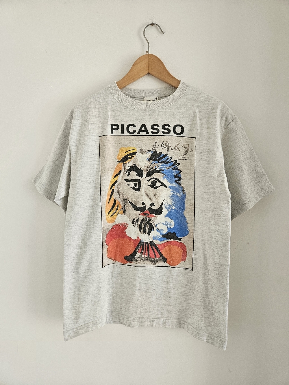 Vintage Pablo Picasso Art Shirt Medium SPADEM Fine Art Fashions Abstract 1995